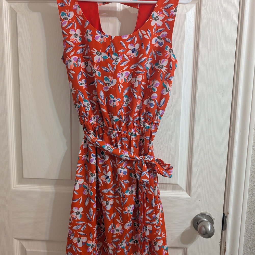 GAP Orange Floral Dress
